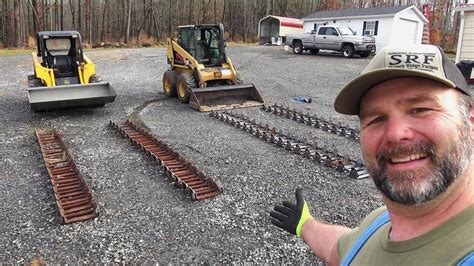 skid steer tracks stuck